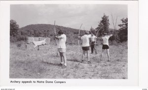 RP, Boys, Archery Appeals To Notre Dame Campers, New York, 1930-1950s