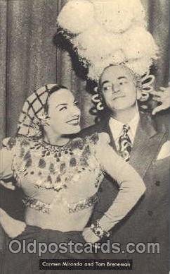 Carmen Miranda & Tom Breneman Actress / Actor Unused 