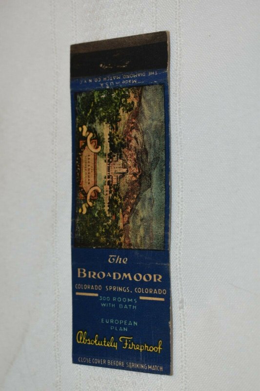 The Broadmoor Colorado Springs Colorado 20 Strike Matchbook Cover