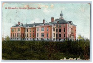 1907 St. Elizabeth's Hospital Appleton Wisconsin WI Antique Posted Postcard
