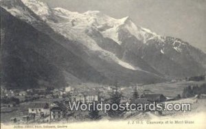 Mont Blanc Chamonix Swizerland Unused 