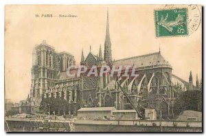 Old Postcard Paris Notre Dame