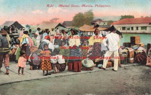 Philippines, Manila, Market Scene, Edward H Mitchell No M-21