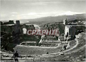 Postcard Modern Taormina Tentro Scena del Greco