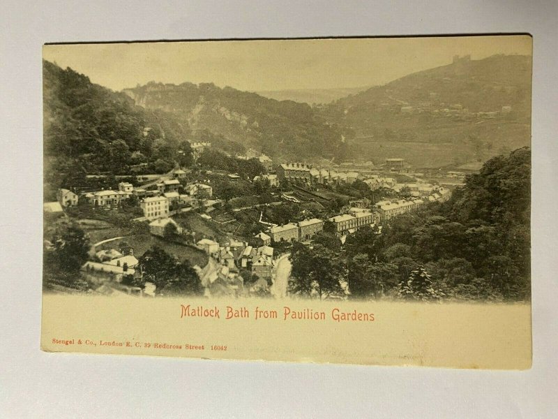 UNUSED VINTAGE POSTCARD  - MATLOCK BATH FROM PAVILION GARDENS   (KK1005)