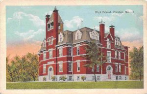 High School Trenton Missouri 1920s postcard