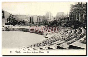 Old Postcard Paris Les Arenes de Rue Monge
