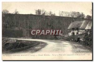 Postcard Old Cars Tour d & # 39Auvergne Gordon Bennett cup 1905 Circuit Miche...