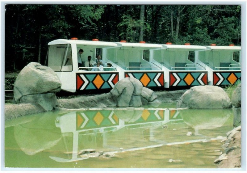 DALLAS Texas TX ~ DALLAS ZOO Wilds of Africa MONORAIL 1992 ~ 4x6 Postcard