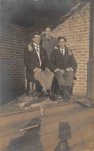 RPPC Photographer Shadow Edwardian Photo Kiel, Wisconsin c1910s Vintage Postcard