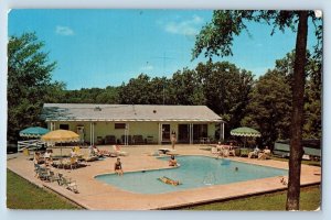 Mountain Home Arkansas AR Postcard Blue Paradise Resort Swimming Pool 1972