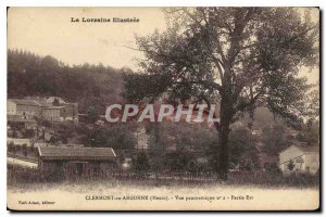 Old Postcard Clermont in Argonne Meuse Panoramic Party Is