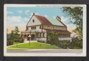 Thayer Museum,University of Kansas,Lawrence,KS Postcard BIN 