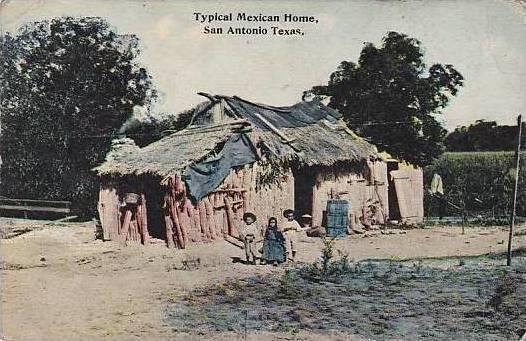 Texas San Antonio Typical Mexican Home