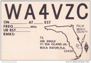 Amateur Radio WA4VZC Jim Engle Boca Raton Florida