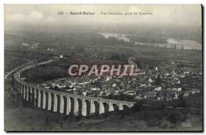 Old Postcard Saint Satur Vue Generale Taking Sancerre