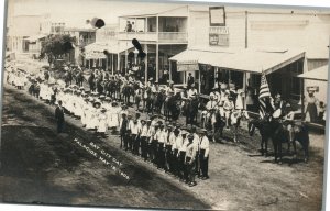 PALACIOS TX BAY CITY DAY PARADE ANTIQUE REAL PHOTO POSTCARD RPPC