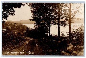 1933 Lac Marois Residence Sainte-Anne-des-Lacs Quebec Canada RPPC Photo Postcard 