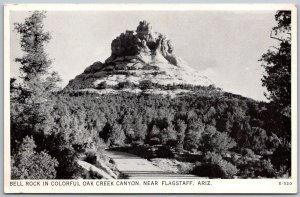 Flagstaff Arizona 1940s Postcard Bell Rock In Oak Creek Canyon