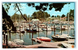 SANTA CRUZ, California CA ~ Boats SMALL CRAFT HARBOR 1967 Postcard