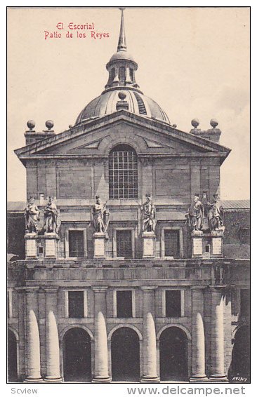 SPAIN, 1900-1910's; El Escorial, Patio De Los Reyes