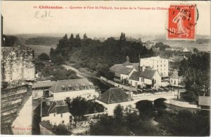 CPA CHATEAUDUN - Quartier et Pont St-Médard vue prise de la Terrasse (33693)