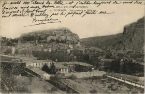 CPA sisteron vue generale and the hospital (1208813) 