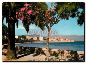 Postcard Modern Charm and colors of Corsica Ajaccio View from Boulevard Lantivy