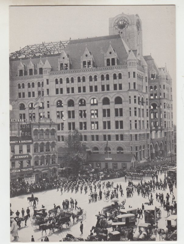 P2430, vintage postcard history labor day parade reproduced from photo wash D.C.