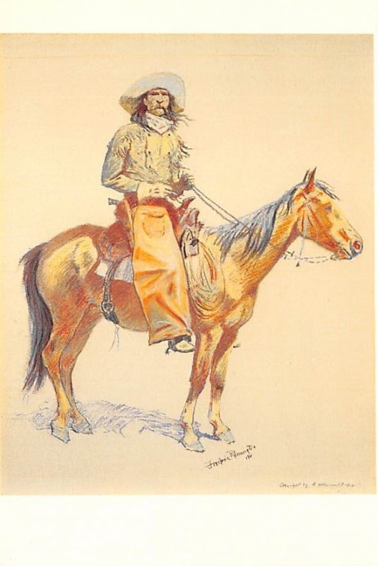 Frederic Remington The Outlier, The Arizona Cowboy  