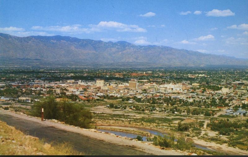 Tucson AZ Arizona Santa Catalina Mountains Vintage Postcard