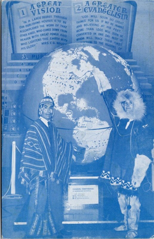 Vtg San Francisco CA General Conference Session Lighted Globe 1962 Postcard