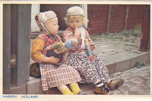 Netherlands Marken Young Children in Traditional Costume