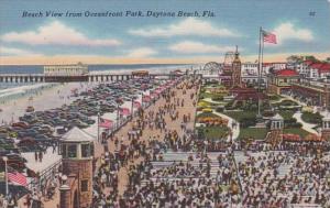 Florida Daytona Beach Beach View From Oceanfront Park