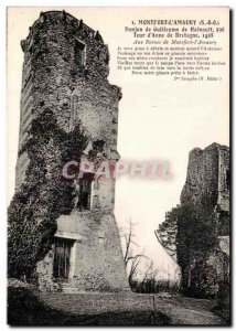 Old Postcard Montford L & # 39Amaury Dungeon William of Hainault Tower & # 39...