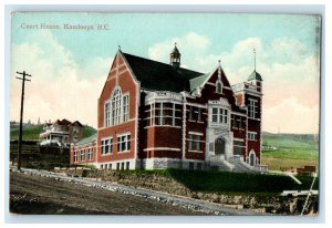 1913 Court House, Kamloops British Columbia, Canada Antique Postcard 