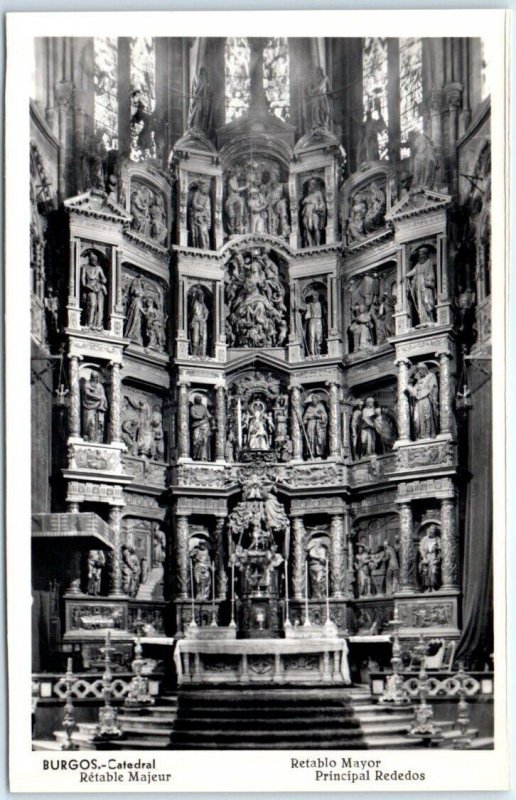 Postcard - Principal Rededos, Cathedral - Burgos, Spain