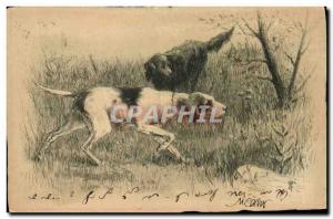 Old Postcard Hunting Dog