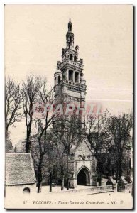 Old Postcard Roscoff Notre Dame de Batz Croaz