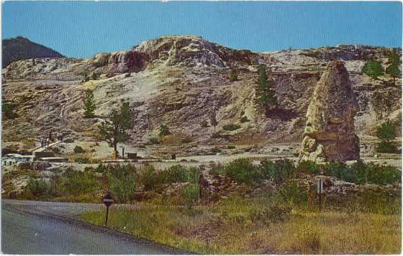 Liberty Cap in Yellowstone National Park Wyoming WY