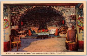 The Fireplace Hermit's Rest Grand Canyon National Park Arizona AZ Postcard