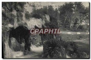 Old Postcard Nimes Jardin De La Fontaine Cave