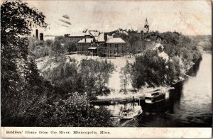 Soldiers Home from the River, Minneapolis MN c1909 Vintage Postcard F44