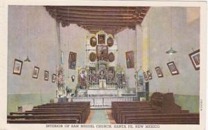 New Mexico Santa Fe San Miguel Church Interior