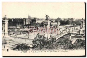 Postcard Old Paris Pont Alexandre III