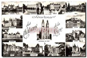 Modern Postcard Souvenir Chateaux De La Loire Chambord, Chenonceau Amboise
