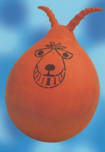 Space Hopper Childrens Vintage Bouncy Toy Postcard