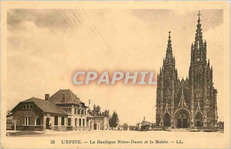 Old Postcard The Thorn Notre Dame Basilica and the City