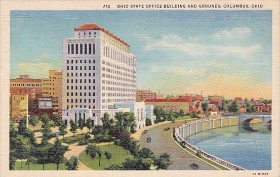 Ohio Columbus Ohio State Office Building And Grounds 1941