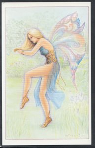 Fantasy Postcard - Garden Fairy, Watercolour Painting By Jeff Willis  T3306